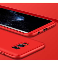 Galaxy S8 Kılıf Zore Ays Full Koruma Kılıf (Kırmızı)