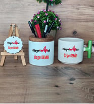 Fizyoterapist Hediye Sepeti Kupa Bardak T Kulplu, Kalemlik ve Anahtarlık Tıp Bayramı Hediyesi (Model 8)