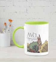Kişiye Özel Avcı Tasarımlı Siyah Kupa (Yeşil-Beyaz)