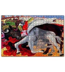 Cakapuzzle Bullfight Death of the Toreador, 1933 by Picasso  Puzzle Yapboz MDF (Ahşap) (1000 Parça)
