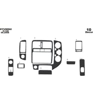 Meriç® Hyundai H 100 Ön Torpido Kaplama Maun 10 Parça 2004-› (Karbon)
