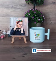 Okul Öncesi Öğretmeni Fotoğraflı Dekoratif Taş, Kupa Bardak Beyaz Hediye Öğretmenler Günü Hediyesi (Model 12)