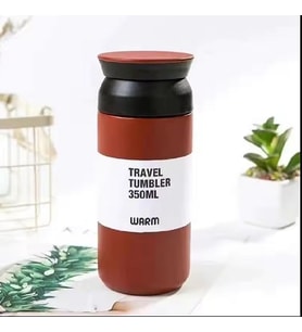 500ml Taşınabilir Paslanmaz Çelik Termal Tumbler Termos (Bordo)
