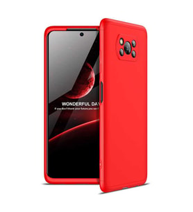 Xiaomi Poco X3 Kılıf Zore Ays Full Koruma Kılıf (Kırmızı)