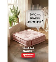 XPERMATE Bisküvi Minder Petek Önü Palet Üstü Minderi Fransız Minder Bank ve Bahçe Minderi 55x55x14 cm (Pembe)
