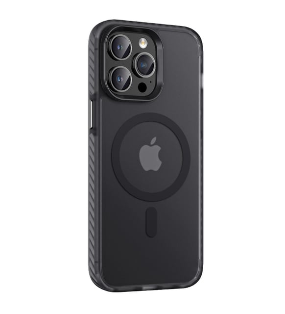 Apple iPhone 14 Pro Max Kılıf Mat Arka Yüzey Wireless Şarj