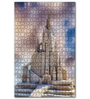 Cakapuzzle Kumdan Kale ve Bulutlu Gökyüzü Puzzle Yapboz MDF (Ahşap) (255 Parça)
