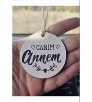 hebmeyy Ahşap En Tatlı Baba Babalar Gününe Özel, Anneler Gününe Özel, Araba Süsü Dikiz Aynası Süsü Hediyelik Eşya Oto Aksesuar (102)