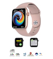 Oppo F17 Pro Uyumlu Akıllı Saat Konuşma Özellikli Watch 8 PRO (Pembe)