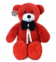 Özgüner 80 cm papyonlu ayıcık(%100 yerli) (Kırmızı)