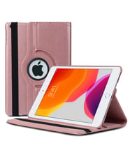 Microsonic Apple iPad 10.2'' 7. Nesil (A2197-A2200-A2198) Kılıf 360 Rotating Stand Deri (Rose)