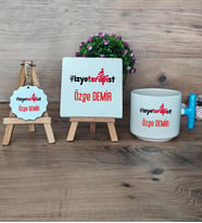 Fizyoterapist Hediye Seti Kupa Bardak T Kulplu, Dekoratif Taş, Anahtarlık Tıp Bayramı Hediyesi (Model 3)