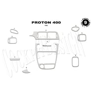 Meriç® Proton 300/400 Ön Torpido Kaplama Maun 9 Parça 1997-› (Alüminyum)