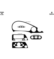 Meriç® Ford Ka Ön Torpido Kaplama Maun 5 Parça 1996-2002 (Piano Black)