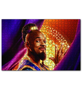 Cakapuzzle  Aladdin Cini Genie Will Smith  Puzzle Yapboz MDF (Ahşap) (1000 Parça)