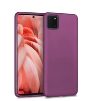 Microsonic Matte Silicone Samsung Galaxy A81 (Note 10 Lite) Kılıf (Mor)