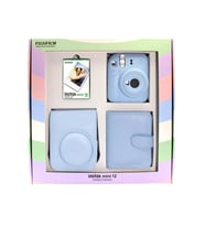 Fujifilm İnstax Mini 12 Fotoğraf Makinesi+Askı+pil +10'lu film+Albüm+Çanta (Mavi)