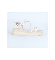 Moda Ayakkabı 01126 Lısa Bayan Sandalet (Krem)