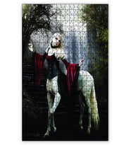 Cakapuzzle Fantezi Ormanda At Başlı Kadın Puzzle Yapboz MDF (Ahşap) (255 Parça)