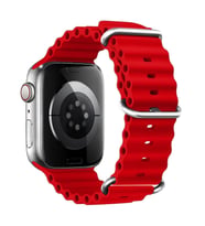 Microsonic Apple Watch Series 10 46mm Kordon Aqua Belt Yeşil (Kırmızı)