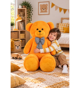 Pandamkee 140 Cm Sevgiliye Özel Hediyelik Ayı (Sarı)