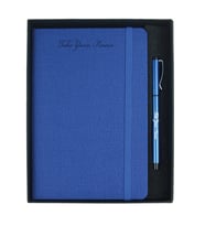 Kişiye Özel Defter Kalem Set Kutulu Hediyelik (LACIVERT-LACIVERT)