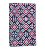 Algelsineve Makine dokuması Baklava Desen Kilim, evde, piknikte, balkonda, bahçede (Kırmızı-Beyaz)