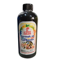 Parmak Ve Yüz Hobi Boyası 500ml  10 Renk  RedRose (Siyah)