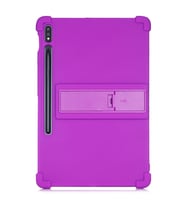 ALLY Galaxy Tab S8 S7 T870 - T875 11 inç Standlı Silikon Kılıf (Mor)