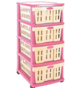 Lüks Star delikli komidin (Pembe)