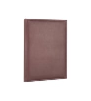 Deri Defter Günlük Journal Ajanda Tarihli Çizgili 168 Yaprak Rainbow Vegan 17X24 cm (Bordo)