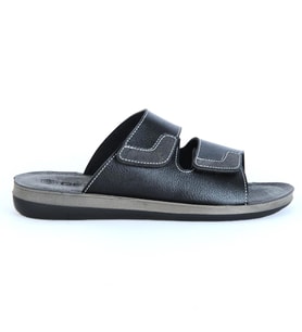 Gezer 15086 Silver Günlük Yazlık Erkek Terlik (Siyah)