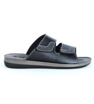 Gezer 15086 Silver Günlük Yazlık Erkek Terlik (Siyah)