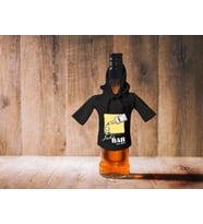 BK Gift Kişiye Özel Mini Siyah İçki Şişesi Tişörtü , Ev Bar Dekoru, Viski, Şarap, Votka, Rakı Şişesi Tişörtü, Ev Barı (Model 10)