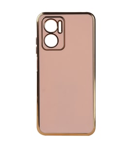 Xiaomi Redmi Note 11E Kılıf Zore Bark Kenarları Altın Renk Kılıf (Rose)