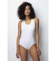 Özlem Bayan Geniş Askılı Çıtçıtlı Body Çıtçıtlı Bady 301 (Beyaz)
