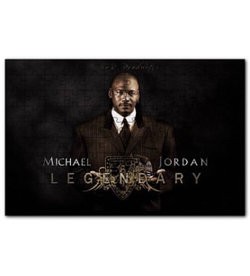 Cakapuzzle Efsanevi Michael Jordan Takım Elbiseli Puzzle Yapboz MDF (Ahşap) (500 Parça)