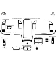 Meriç® Fiat Ducato Ön Torpido Kaplama Maun 24 Parça 2006-2014 (Piano Black)