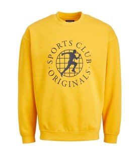 Jack & Jones Erkek Sweatshirt JORBRINK CITY SWEAT CREW NECK 12216048 (Sarı)