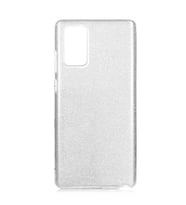 Samsung Galaxy Note 20 Kılıf Simli Parlak Shining Kapak (Gri)