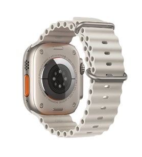 Ally Apple Watch 7-8 45mm 6-5-4 44mm Marine Silikon Kayış Kordon 3-2-1 42mm (Açık Gri)