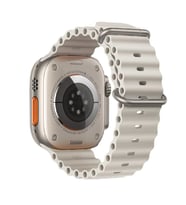 Ally Apple Watch 7-8 45mm 6-5-4 44mm Marine Silikon Kayış Kordon 3-2-1 42mm (Açık Gri)
