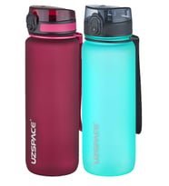 Uzspace 2'li Tritan Matara Seti 800 ml 14 Farklı Renk Seçeneği FiftyFifty (Siyah - Kırmızı - Royal Mavi)