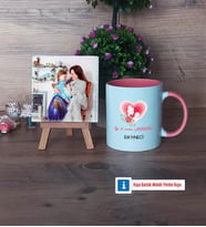 Anneler Günü Hediyesi Fotoğraflı Dekoratif Taş, Kupa Bardak Beyaz Hediye (Model 6)