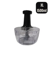 BEST 1500ml XXL El Rondosu, Doğrayıcı, El Robotu (Siyah)