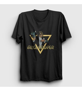 Presmono Unisex Beyaz Welcome Alice Cooper T-Shirt 500441tt (Siyah)