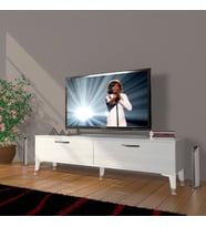 Decoraktiv Eko 140 Mdf Std Silver Tv Ünitesi Tv Sehpası (Beyaz)