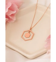 ALTIGEN İKİLİ GÜMÜŞ KOLYE (Rose)