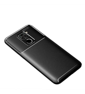 Xiaomi Redmi Note 9 Kılıf Karbon Silikon Case (Siyah)