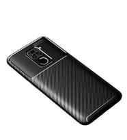 Xiaomi Redmi Note 9 Kılıf Karbon Silikon Case (Siyah)
